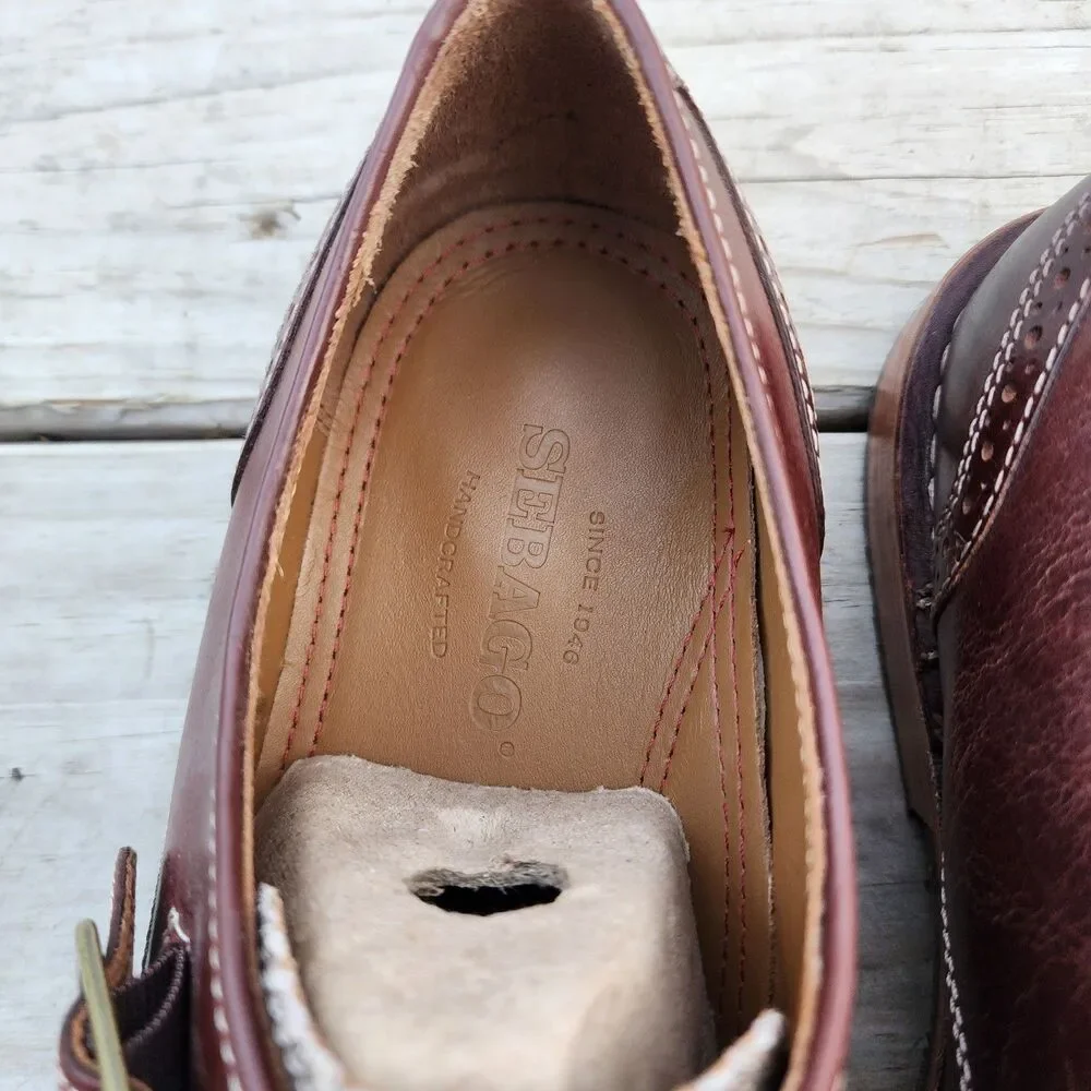 Sebago Men's Classic Brown Moc Loafer Sz 10.5 Buckle Strap Leather Used